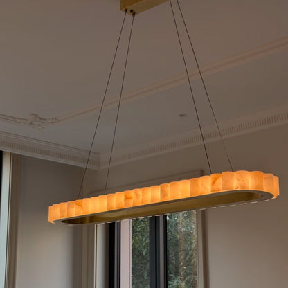 Modern  Luxury Alabaster Chandelier for Dining Room/Kitchen Island/Bar