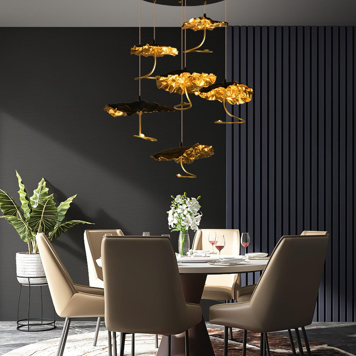 Brass Aviary Constellation Chandelier