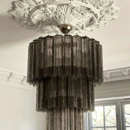 Murano Chandelier – 52 tubes – Smoked