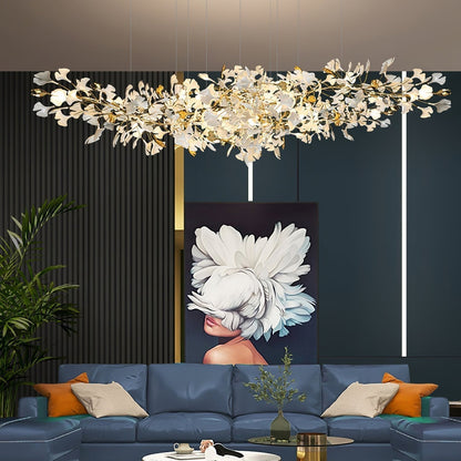 Gingko Ceramic Branch Chandelier Z