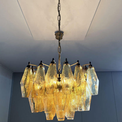 Murano Chandelier – Poliedri – 138 glass
