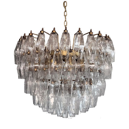 Murano Chandelier – Poliedri – 111 glass – Transparent