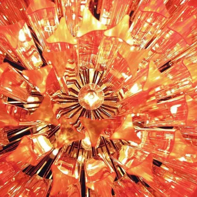 Murano Chandelier – 184 prisms – Pink