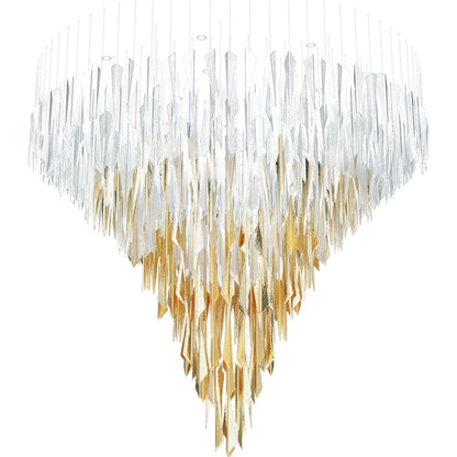 Galaxy Breeze Meteor Shower Crystal Spiral Chandelier