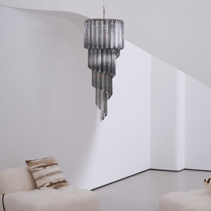 Lucente Noir Spiral Chandelier