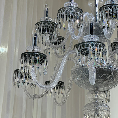 Elegant Crystal Chandelier in Italian Style for Bedroom and Living Room