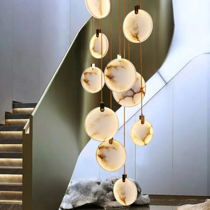 Moonshade Natural Marble Pendant Light Fixture
