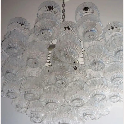 Murano Chandelier – 37 glasses- Transparent