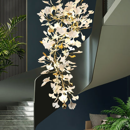 Gingko Ceramic Branch Chandelier Z