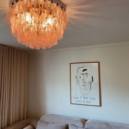 Murano Chandelier – Poliedri – 84 glasses