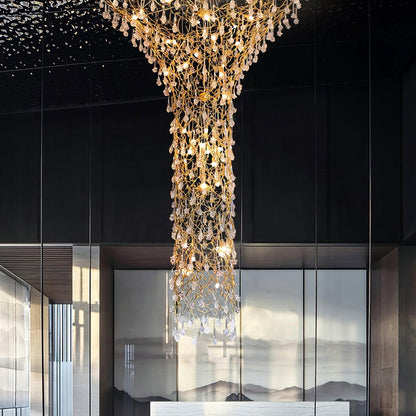 Tree Branch Staircase Chandelier