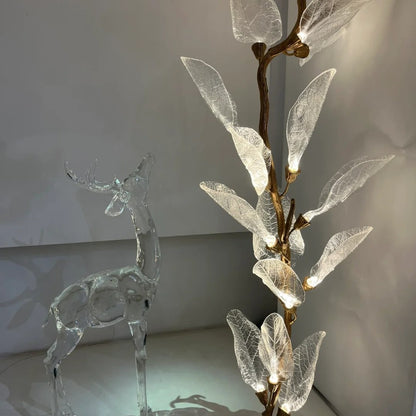 Creative Bionic Resin Leaves Chandelier for Living Room/Dining Room/Staircase