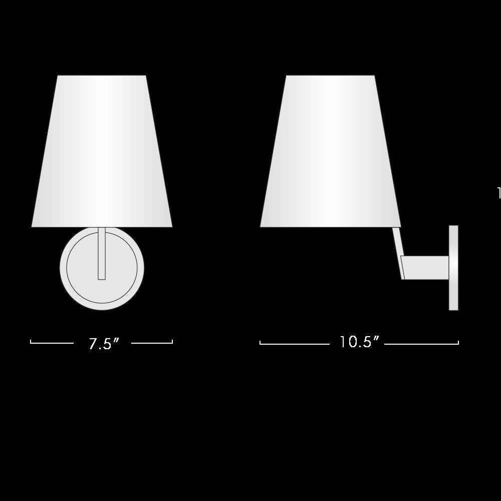 Corniche Circular Wall Sconces//Living Room, DiningRoom, Bedroom