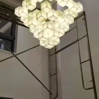 Culoud Alabaster Cubic Pendant