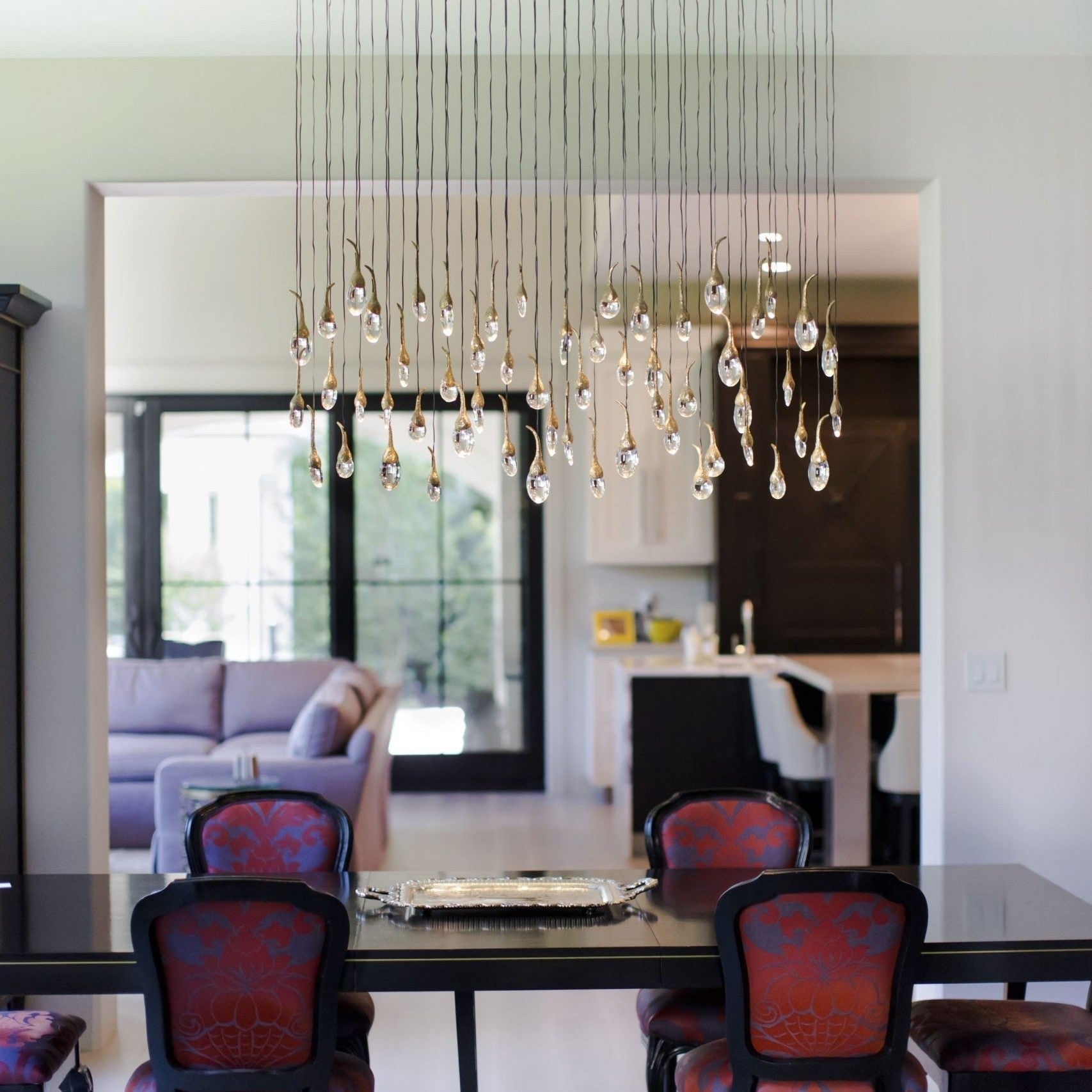 Modern Creative Seed Crystal Chandelier for Dining Room