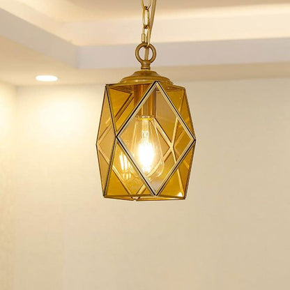 Deniselamp® Gold Art Deco Diamond Pendant Lamp & Chandelier