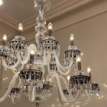 Elegant Crystal Chandelier in Italian Style for Bedroom and Living Room