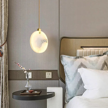 Moonshade Natural Marble Pendant Light Fixture