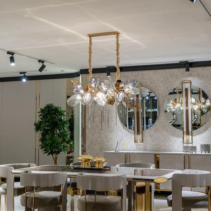Modern Wine Glass Shape Chandelier Italian Light Luxury Light Fixture for Dining Room/Living Room