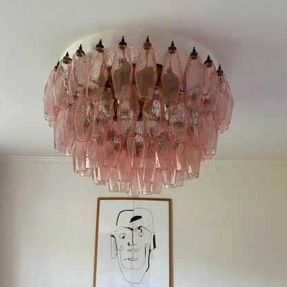 Murano Chandelier – Poliedri – 84 glasses