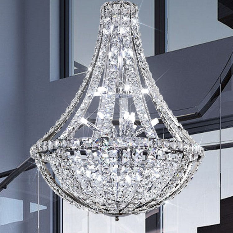 New Extra Large Luxury and Elegant Crystal Chandelier for Living Room/Staircase/Foyer/Villa/Duplex Hall