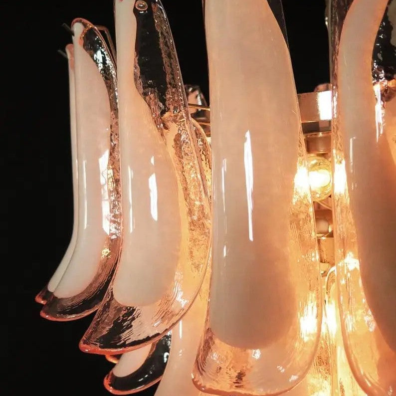 Murano Chandelier – 75 petals – Pink