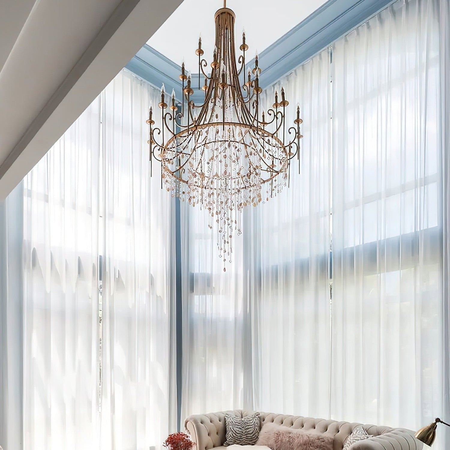 Tatum Lux Shell Crystal Chandelier