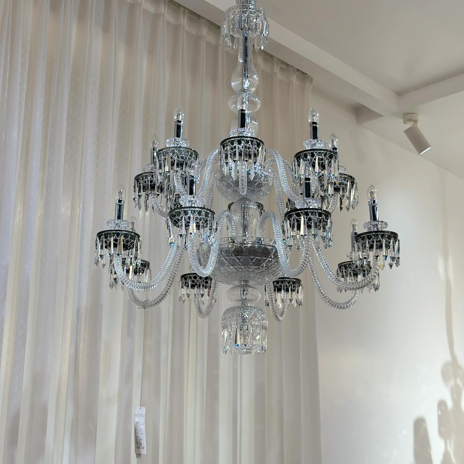 Elegant Crystal Chandelier in Italian Style for Bedroom and Living Room