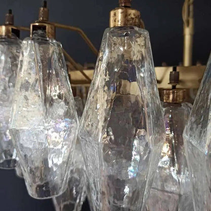 Murano Chandelier – Poliedri – 185 glass – Iridescent