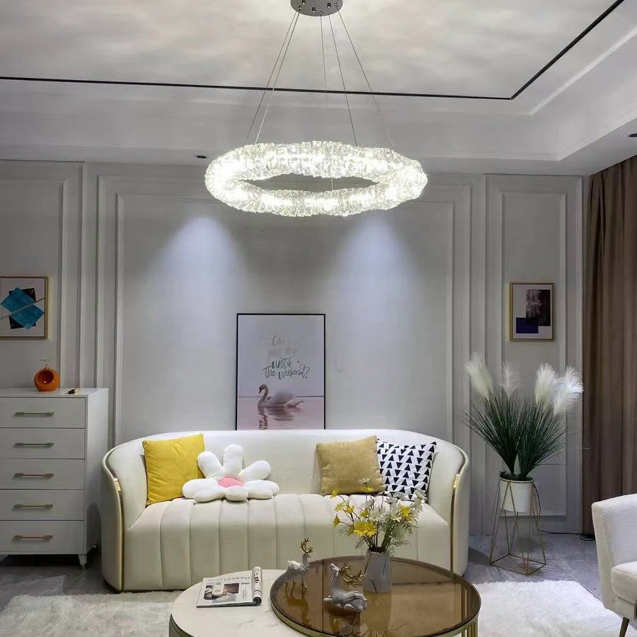 Post Modern Light Luxury Creative Crystal Chandelier for Living/Dining Room