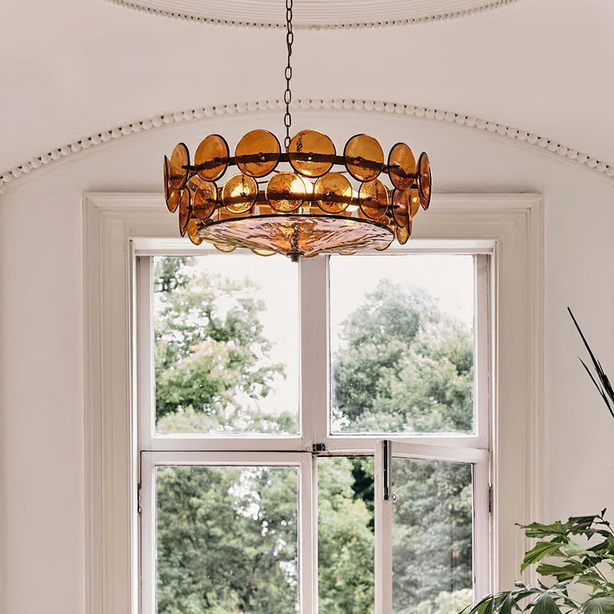 Solaris Disc Murano Chandelier