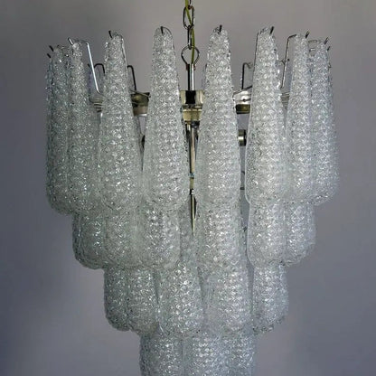 Murano Chandelier – Drop – 52 glasses – Transparent