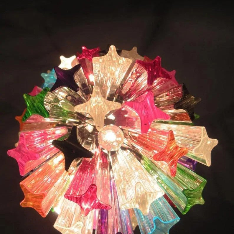 Murano Chandelier – 111 prisms – Multi