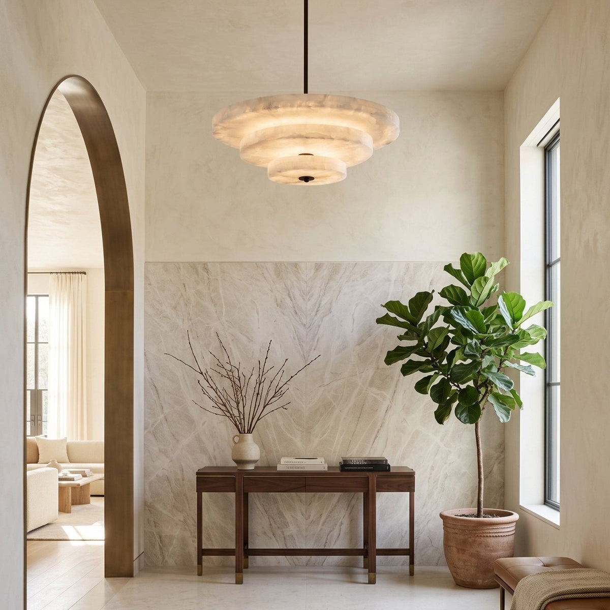 Ice Queen Alabaster Chandelier