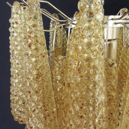 Murano Chandelier – Drop – 41 glasses – Amber