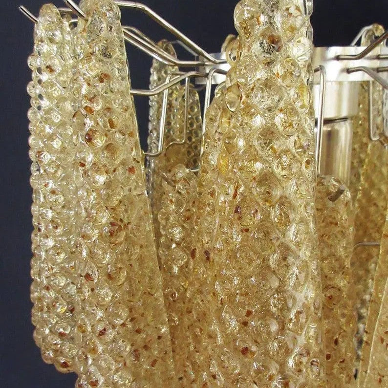 Murano Chandelier – Drop – 41 glasses – Amber