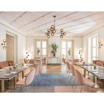Modo Chandelier 37" - 3 Sided, 10 Globes
