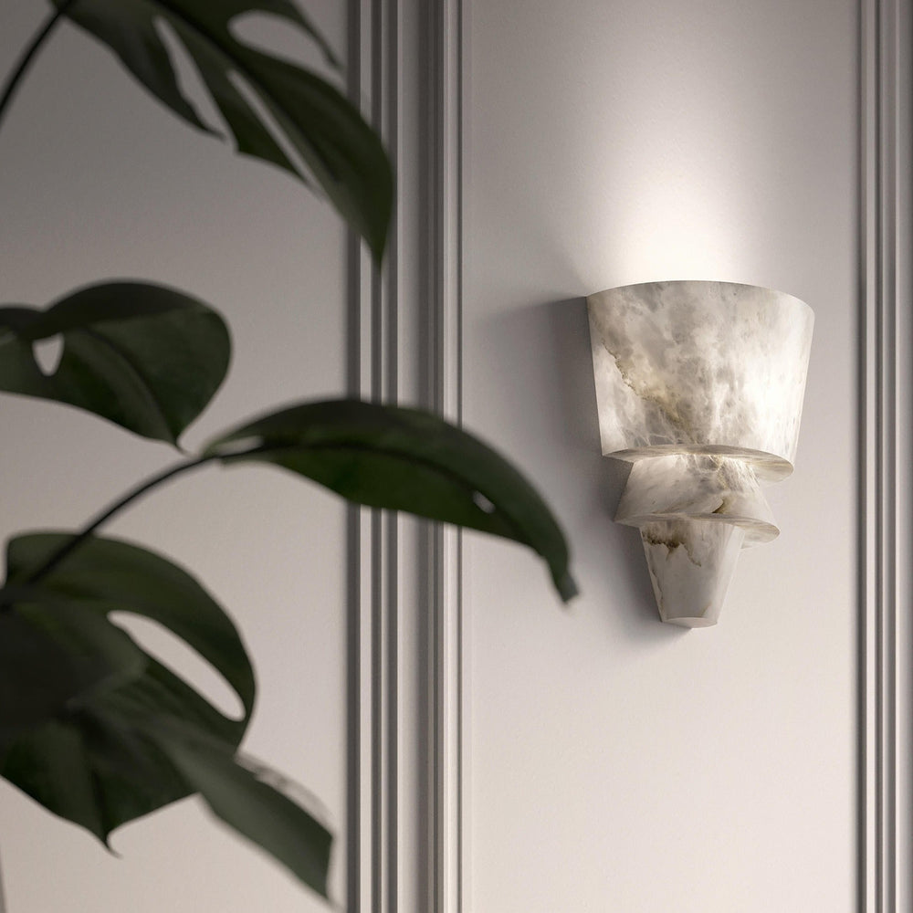 Koltin FLO A Alabaster Wall Sconce 11.8'', Wall Lamp