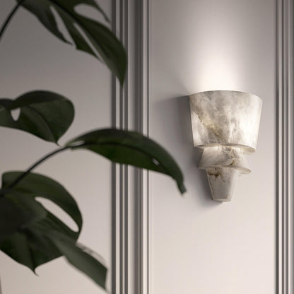 Koltin FLO A Alabaster Wall Sconce 11.8'', Wall Lamp