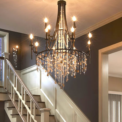 Tatum Lux Shell Crystal Chandelier