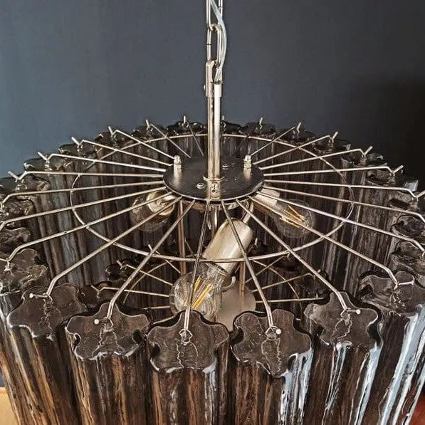 Murano Chandelier – 52 tubes – Smoked