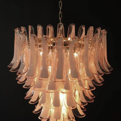 Murano Chandelier – 75 petals – Pink