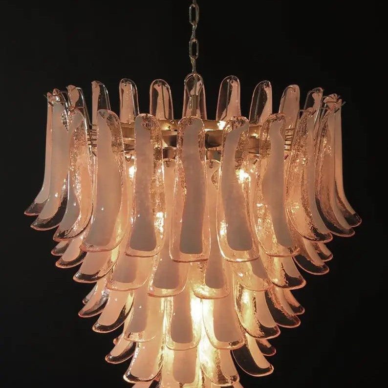 Murano Chandelier – 75 petals – Pink