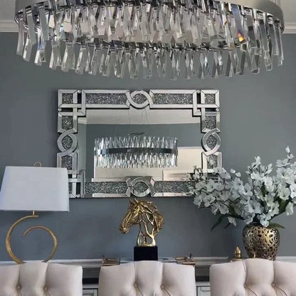Nordic Oval Post-modern Light Luxury Crystal Chandelier For Kitchen Island/Dining Room