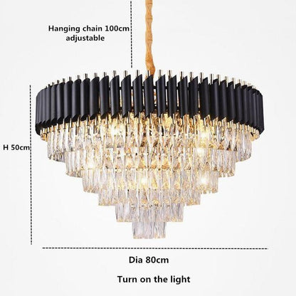 Denise Bobon Conical Crystal Chandelier