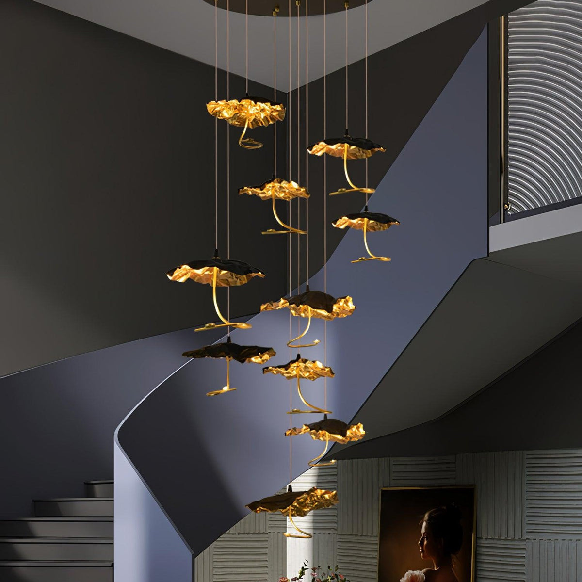 Brass Aviary Constellation Chandelier