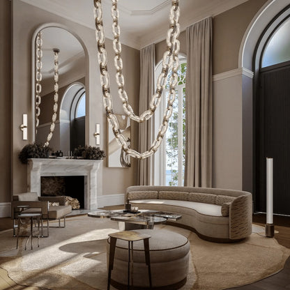 Chain Link Chandelier