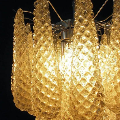 Murano Chandelier – Drop – 41 glasses – Amber
