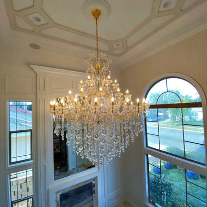 Classic Modern Multi-layers Crystal Chandelier for Staircase/Foyer/Villa