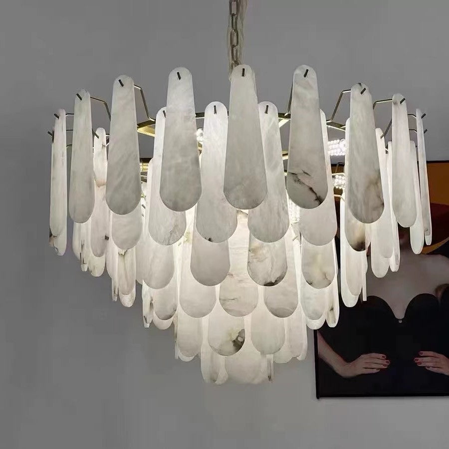 Culoud Alabaster Foyer Chandelier Lighting
